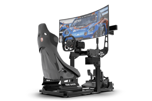 Trak Racer - TR40S Simulator with Recliner Seat & Brackets - Black-Front_Standard 