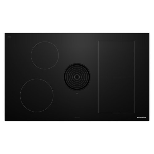 KitchenAid - 36" Electric Induction Cooktop with 4 Cooking Zones and Bridge XL Even-Heat Zone - Black