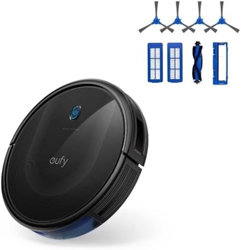 eufy - Robot Vacuum 11S MAX, Super Thin, Quiet, Self-Charging Robotic Vacuum Cleaner and Replacement Accessories Kit - Black-Front_Standard 