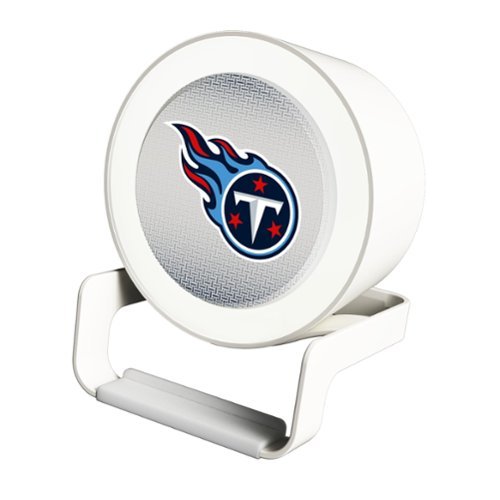 Keyscaper - Tennessee Titans Linen Print Nightlight Charger & Bluetooth Speaker - White-Front_Standard 