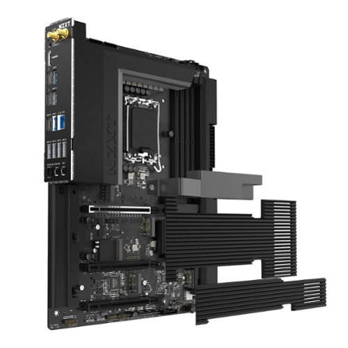 NZXT N9 Z890 LGA 1851 Intel Z890 ATX DDR5 Wi-Fi 6E Motherboard with Full Cover - Black GLOBAL SHIPPING