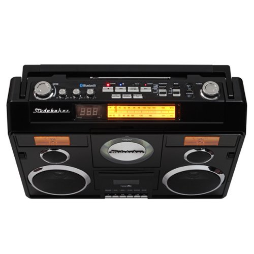 Studebaker SB2140 Portable Stereo Boombox with Bluetooth/CD/AM FM