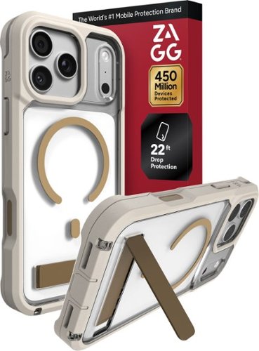 ZAGG - Rainier Snap MagSafe-Compatible Case with Kickstand for Apple iPhone 18 Pro Max / iPhone 17 Pro Max - Sandstone