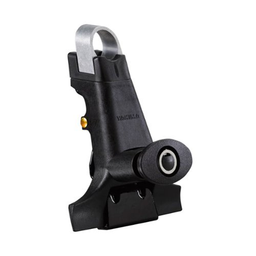 Yakima - 1A Raingutter Roof Rack Towers for Vehicles, Compatible w/Yakima Roundbar - Black-Front_Standard 