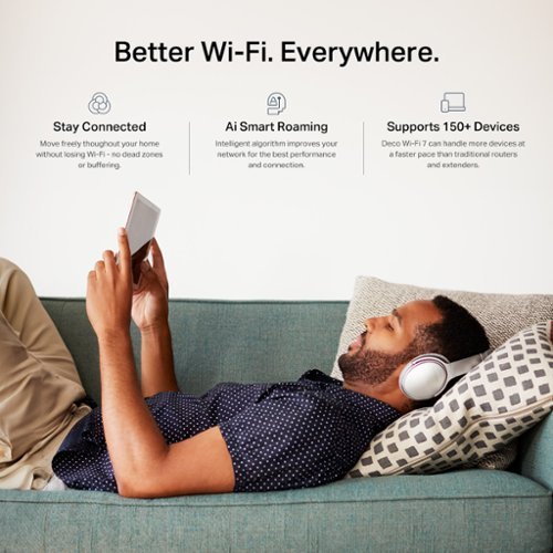 TP-Link Deco 7 BE5000 Dual-Band Wi-Fi 7 Whole Home Mesh Router System – Deco BE5000 (1-Pack) - White SHOP ONLINE