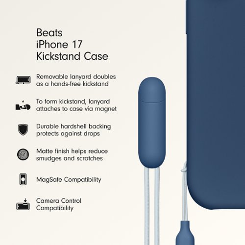Beats iPhone 17 Kickstand Case with MagSafe and Camera Control - Bedrock Blue HOW TO BUY