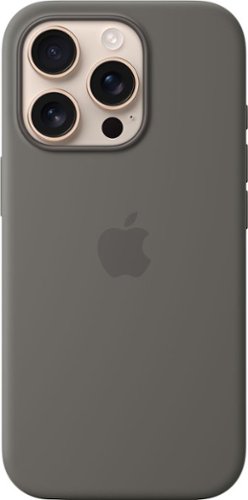 Apple - iPhone 16 Pro Silicone Case with MagSafe - Stone Gray