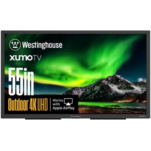 Westinghouse - 55” Outdoor Smart TV, 4K UHD 700+ nits, IP55 Water Dust Resistant, Anti-Glare, Partial Sun, Bluetooth, WiFi-Front_Standard 
