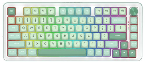REDRAGON - K681MG-RGB-PRO Wireless Mechanical Gaming Keyboard with Gasket Mounted, RGB Backlit 81 Keys, 75% Layout, Hot-Swappable - Green