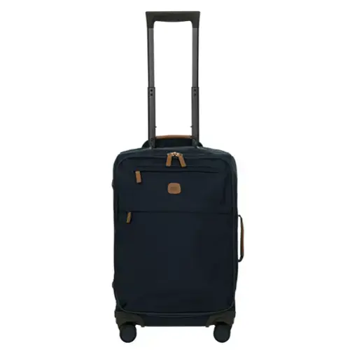 Front. Bric's - X-travel 21" Carry-On Spinner, Navy - Navy.