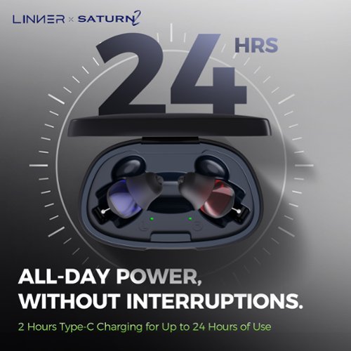 LINNER Saturn 2 OTC Rechargeable Hearing Aids for Seniors, Discreet & Noise-Canceling – Beige - Beige Gold GLOBAL SHIPPING