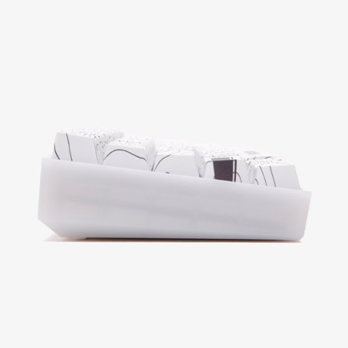Higround Basecamp 65 65% Wired Mechanical Lubed Flame Linear Switch Gaming Keyboard with RGB Backlighting - Snow Stone WORLDWIDE DELIVERY