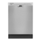 Whirlpool - 24" Front Control Built-In Dishwasher with Boost Cycle and 57 dBA - Stainless Steel-Front_Standard