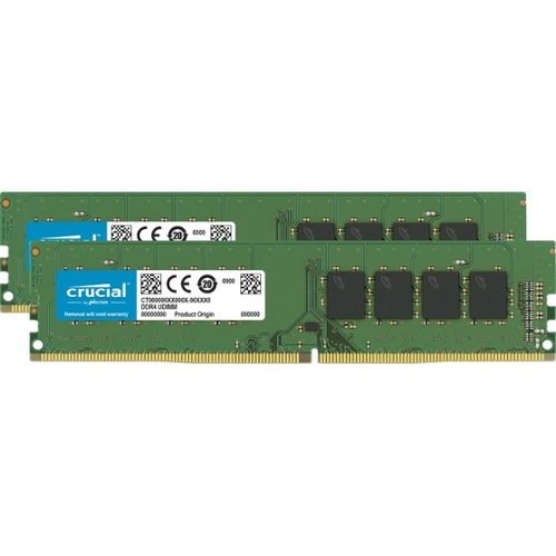 Micron 32GB (16GB×2) DDR4 3200Mhz Crucial Micron 32GB (2 x 16GB) DDR4 SDRAM Memory Kit For Desktop