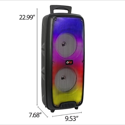 QFX Portable Bluetooth Rechargeable Speaker with LMS Liquid Motion Lights - Black HOW TO BUY