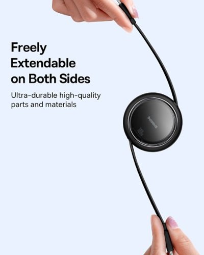 Baseus Free2Pull Mini 100W Retractable USB C Cable Fast Charging for iPhone 16 and Samsung 3.3ft Black - Black WHERE TO BUY