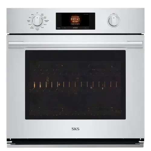 Bake, Broil, Steam Cook  
OFF  
Conv. Bake Conv. Roast RapidHeat Roast  
Convection Bake 0:01 :41 100>325  
200PM  
Temp.  
Clean  
Warm  
EDT  
STOP  
My "Proof Recipes Gourmet Chef  
POWER  
SETTINGS  
SKS
