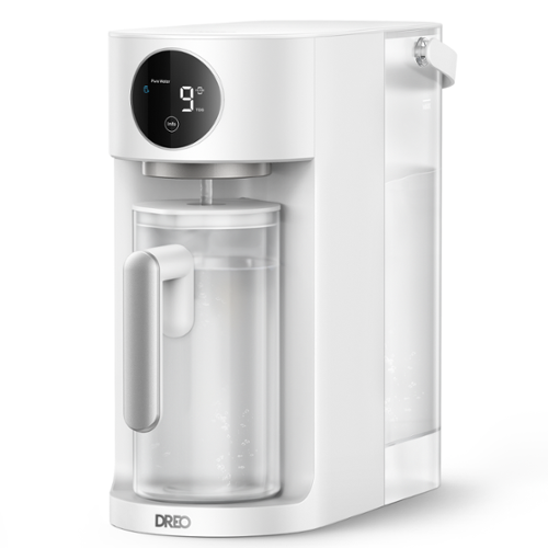 DREO - Countertop Water Filter 115 With 7-in-1 Reverse Osmosis Filtration System, Autofill Pitcher & Self-Cleaning - White-Front_Standard 