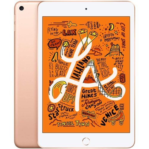 Certified Refurbished - Apple 7.9-Inch iPad Mini (5th Generation) (2019) Wi-Fi + Cellular - 256GB - Gold (Unlocked)