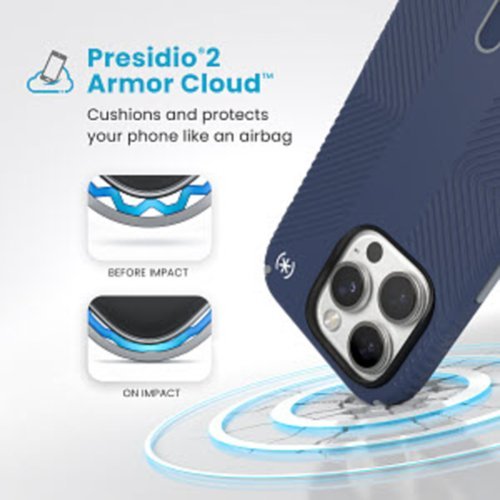 Speck Presidio2 Grip ClickLock Case with MagSafe for Apple iPhone 16 Pro - Costal Blue SHOP ONLINE