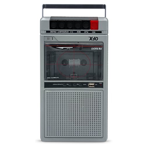 QFX Cassette Player and Recorder with Bluetooth and USB - Silver SHOP ONLINE