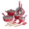 Tramontina - 14PC Cold Forged Cookware Set - Red-Angle_Standard