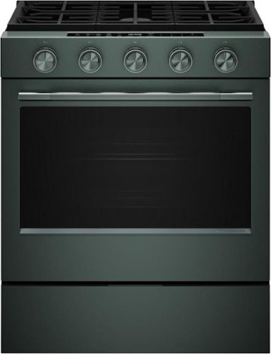 KitchenAid - 5.0 Cu. Ft. Slide-In Gas True Convection Range with  Self Clean, Steam Clean, and 2-in-1 Burner - Juniper-Front_Standard 
