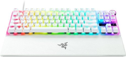 Razer Huntsman V3 Pro 8KHz TKL Wired Analog Optical Linear Switch Gaming Keyboard with Snap Tap - White BUY IN UAE