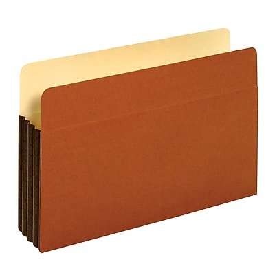 Pendaflex - Reinforced File Pocket, 3 1/2" Expansion, Legal Size, 10/Box (64264) - Brown