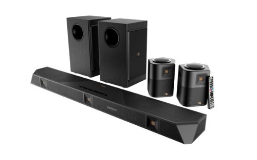 Nakamichi - DRAGON 11.4.6 3000W Soundbar System with 2 x Dual-Opposing 8" Subwoofers, Dolby Atmos and DTS:X Pro - Black-Front_Standard 