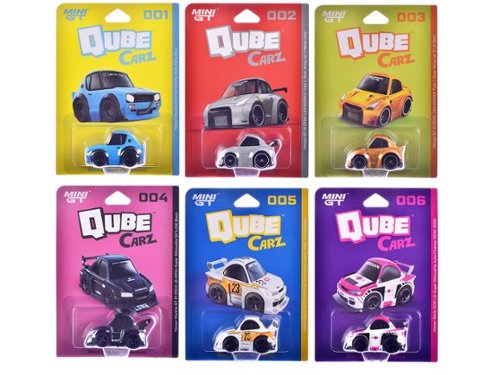 QUBE CARZ キューブ カーズ 6種セット フルコンプ GT-R シルビア e28b15c0-89c4-403f-8ef2-
