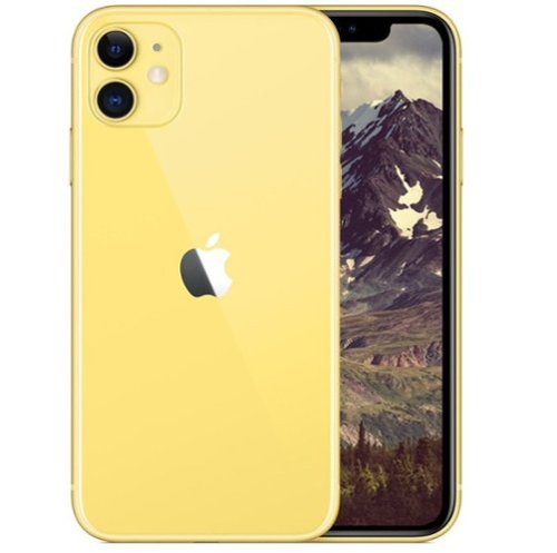 Apple - Refurbished Excellent - iPhone 11 A2111 (Fully Unlocked) 128GB - Yellow-Front_Standard 