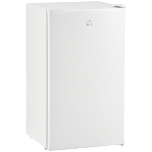 Homcom - 3.2 Cu.Ft Mini Freezer, Single Door Compact Refrigerator with Adjustable Thermostat for Bedroom, Home Office - White-Front_Standard 