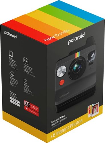 Polaroid Now Gen 3 Instant Camera + Color Film Bundle (8 Photos) - Black BUY IN EUROPE