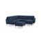 Burrow - Mid-Century Nomad 5-Seat Corner Sectional with Chaise and Ottoman - Navy Blue-Front_Standard 