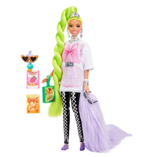 Barbie Extra Doll and Pet with Neon Green Hair WORLDWIDE DELIVERY