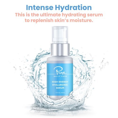 Pure Daily Care High Energy Hyaluronic Serum (1oz) - Hydrating Clinical Grade Hyaluronic Acid - white WORLDWIDE DELIVERY