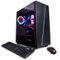 CyberPowerPC - Gamer Master Gaming Desktop - AMD Ryzen 7 5700G - 16GB Memory - AMD Radeon RX 6600 XT - 2TB HDD + 500GB SSD - Black-Front_Standard