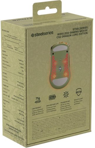 SteelSeries Aerox 3 Wireless Optical Gaming Mouse with Super Mesh Detachable USB-C Connectivity - Wireless - CS2 Dragon Lore Edition BUY IN AUSTRALIA