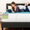 Best Choice Products - 12in Queen Size 2-Layer Medium-Firm Charcoal Gel & Green Tea Infused Memory Foam Mattress - White-Front_Standard
