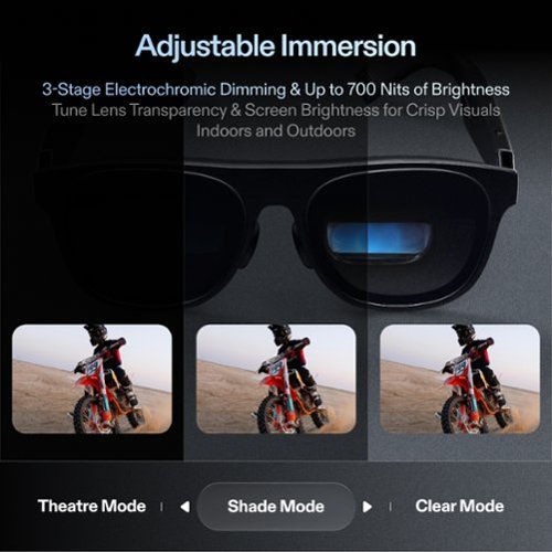 XREAL ONE PRO AR Glasses w/X1 Chip, 171 FHD 120Hz Display w/Sound by Bose for iPhone16/15, Steam/ROG, Mac/PC/Android/iOS - 57-66mm IPD BUY ONLINE
