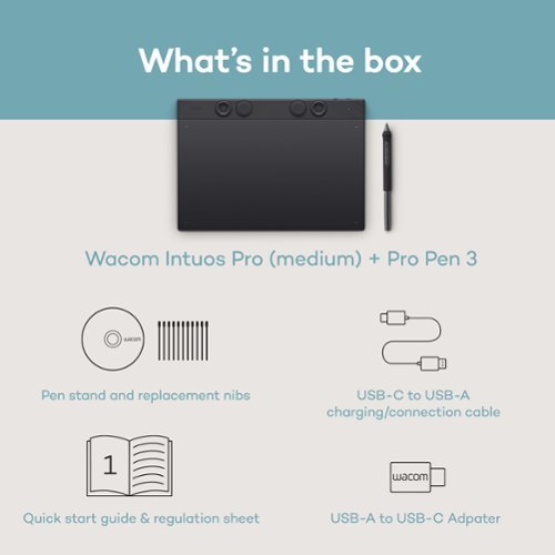 Wacom Intuos Pro Medium Bluetooth Professional Graphic Drawing Tablet (2025) - Black WHERE TO BUY