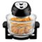 Granitestone - 16Qt Large Countertop Glass Air Fryer Non Toxic Family Sized Oven Cooker - Black-Front_Standard