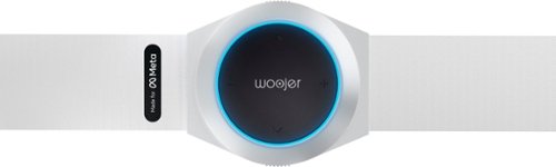 Woojer - Made for Meta High-Fidelity Haptic Body Strap 3 - for VR, Games, Music, Movies, and Wellness. - White