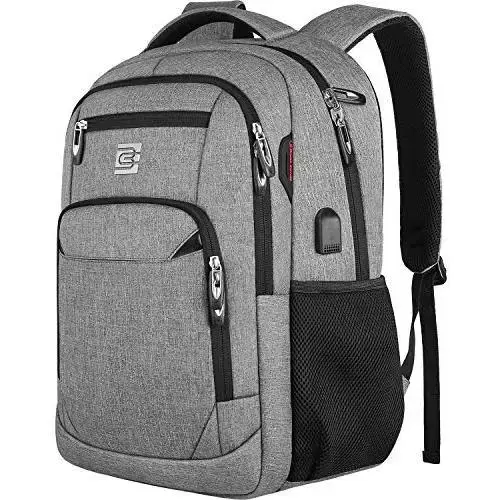 Grey-17 Inch-Travel Backpacks