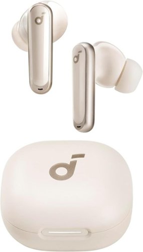 Soundcore - by Anker P40i Noise Canceling True Wireless Earbud Headphones - White - Oat White-Front_Standard 