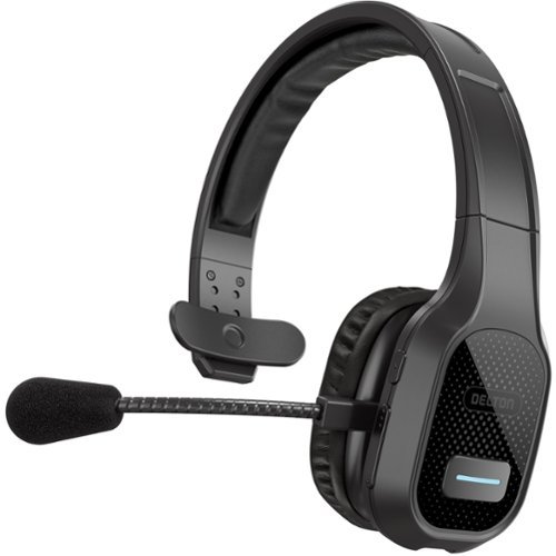 Delton - 20X Wireless Computer Headset, Trucker Bluetooth Headset (DBTHEAD20X) - Black-Front_Standard 