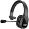 Delton - 20X Wireless Computer Headset, Trucker Bluetooth Headset (DBTHEAD20X) - Black-Front_Standard