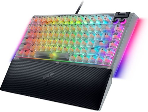 Razer Blackwidow V4 75% Wired Mechanical Orange Switch Gaming Keyboard with Hot-Swappable Design - Phantom White SHOP ONLINE