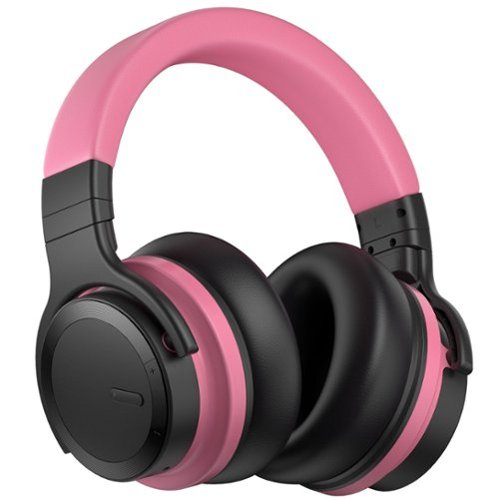 MOVSSOU - E7 Active Noise Cancelling Wireless Bluetooth Headphone - Pink-Front_Standard 